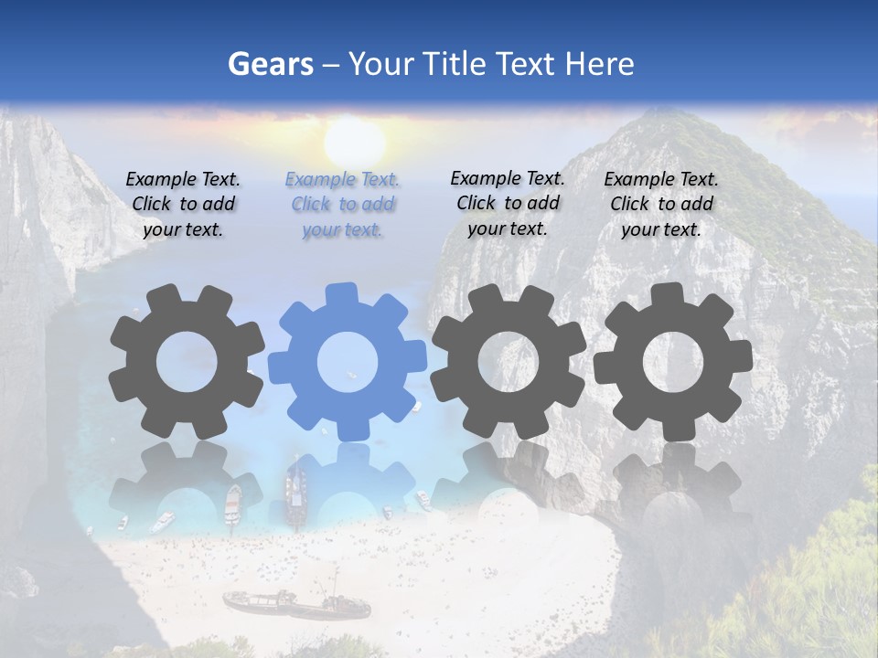 Navagio Zakynthos View PowerPoint Template