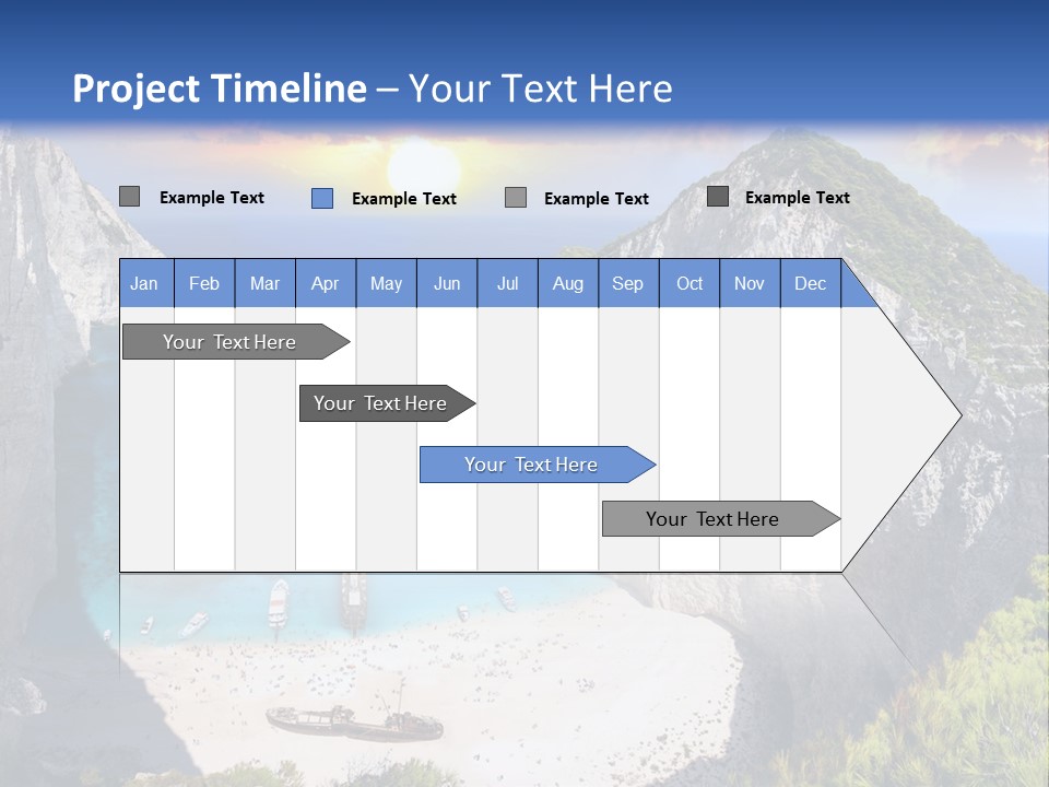 Navagio Zakynthos View PowerPoint Template