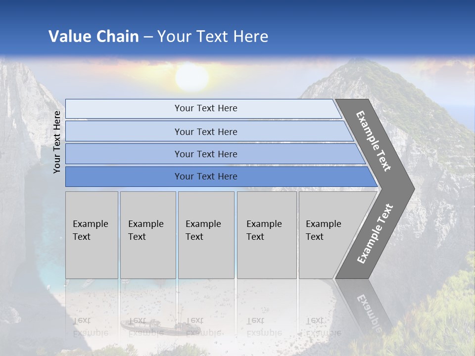 Navagio Zakynthos View PowerPoint Template
