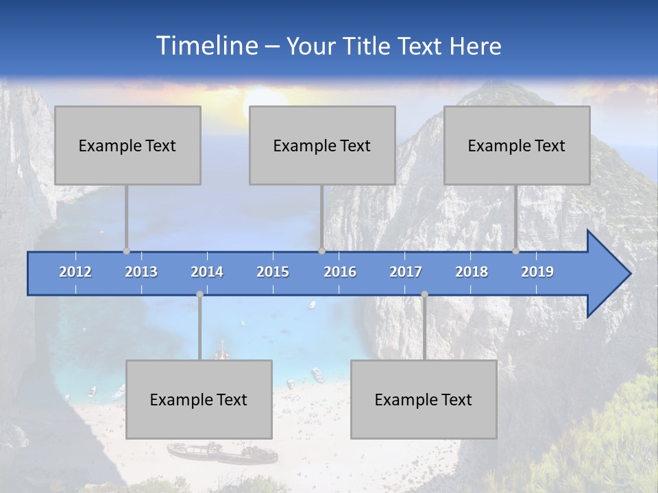 Navagio Zakynthos View PowerPoint Template
