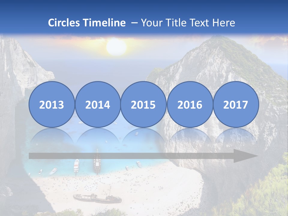 Navagio Zakynthos View PowerPoint Template