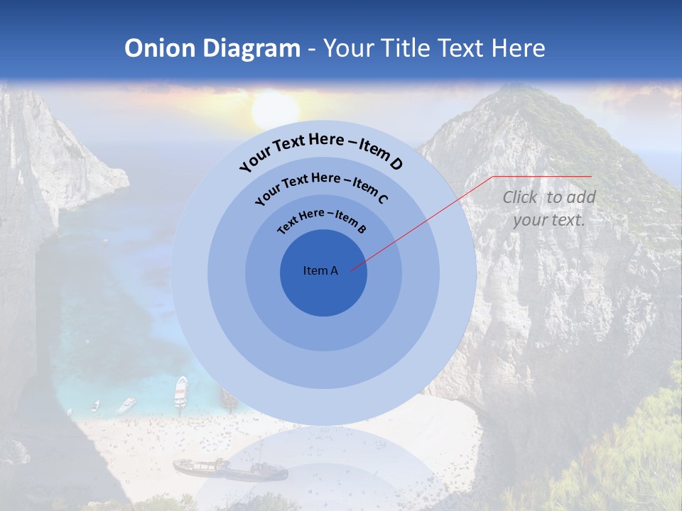 Navagio Zakynthos View PowerPoint Template