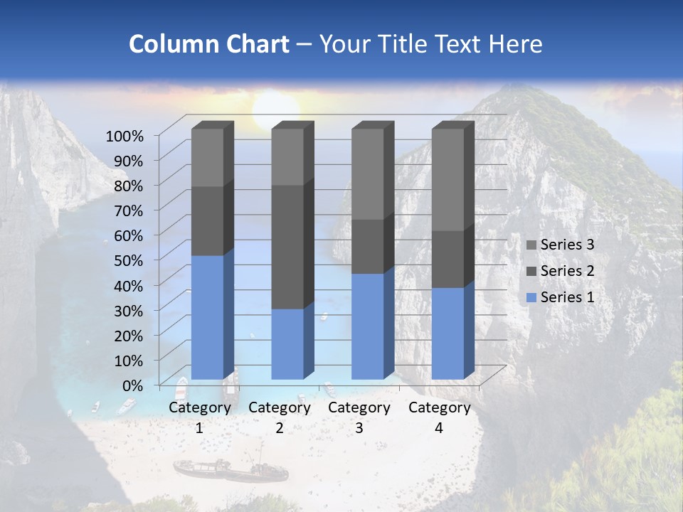 Navagio Zakynthos View PowerPoint Template