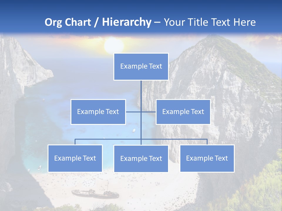 Navagio Zakynthos View PowerPoint Template