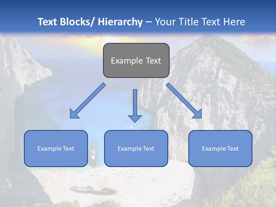 Navagio Zakynthos View PowerPoint Template