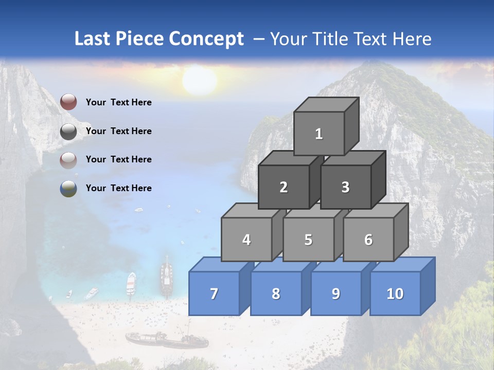 Navagio Zakynthos View PowerPoint Template