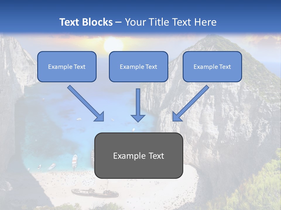Navagio Zakynthos View PowerPoint Template