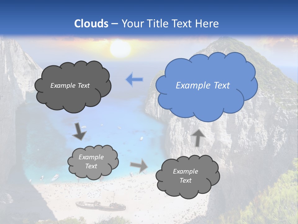 Navagio Zakynthos View PowerPoint Template