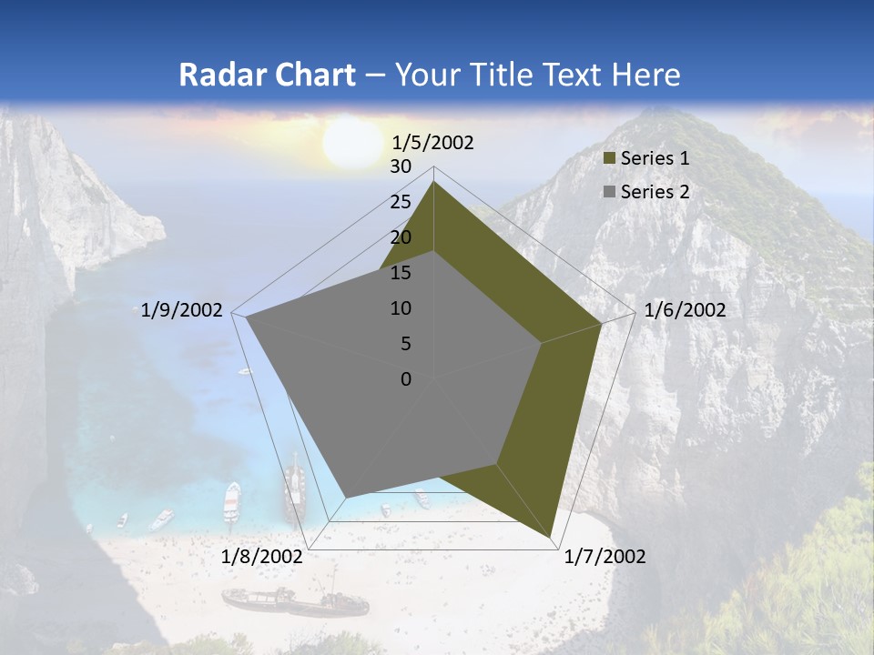 Navagio Zakynthos View PowerPoint Template