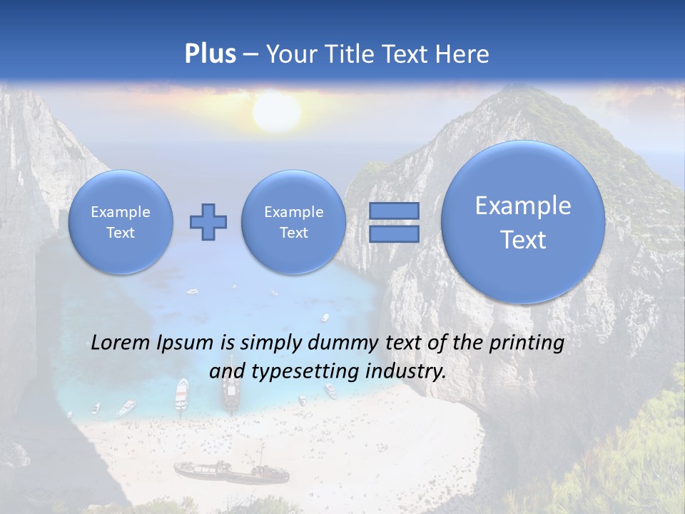 Navagio Zakynthos View PowerPoint Template