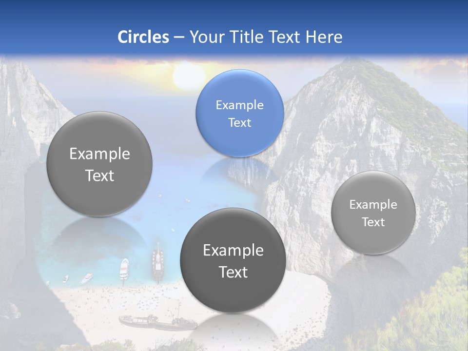 Navagio Zakynthos View PowerPoint Template