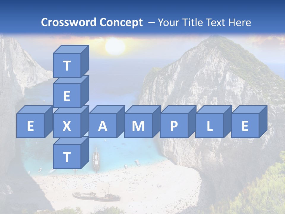 Navagio Zakynthos View PowerPoint Template