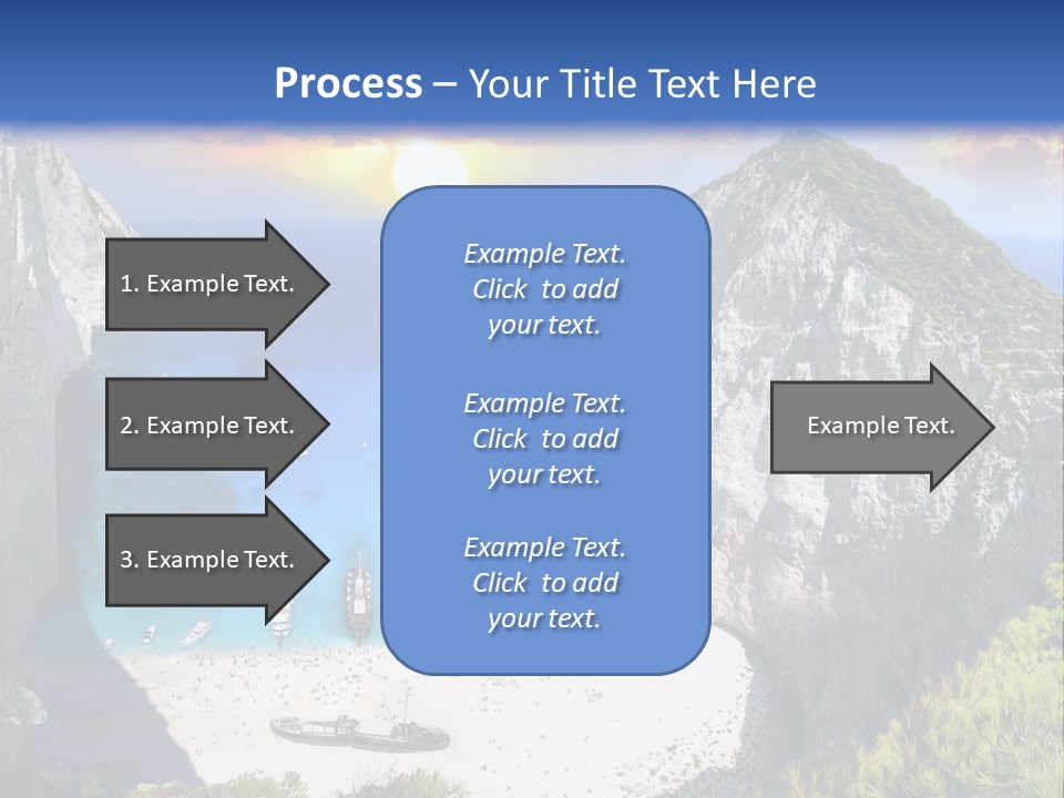 Navagio Zakynthos View PowerPoint Template