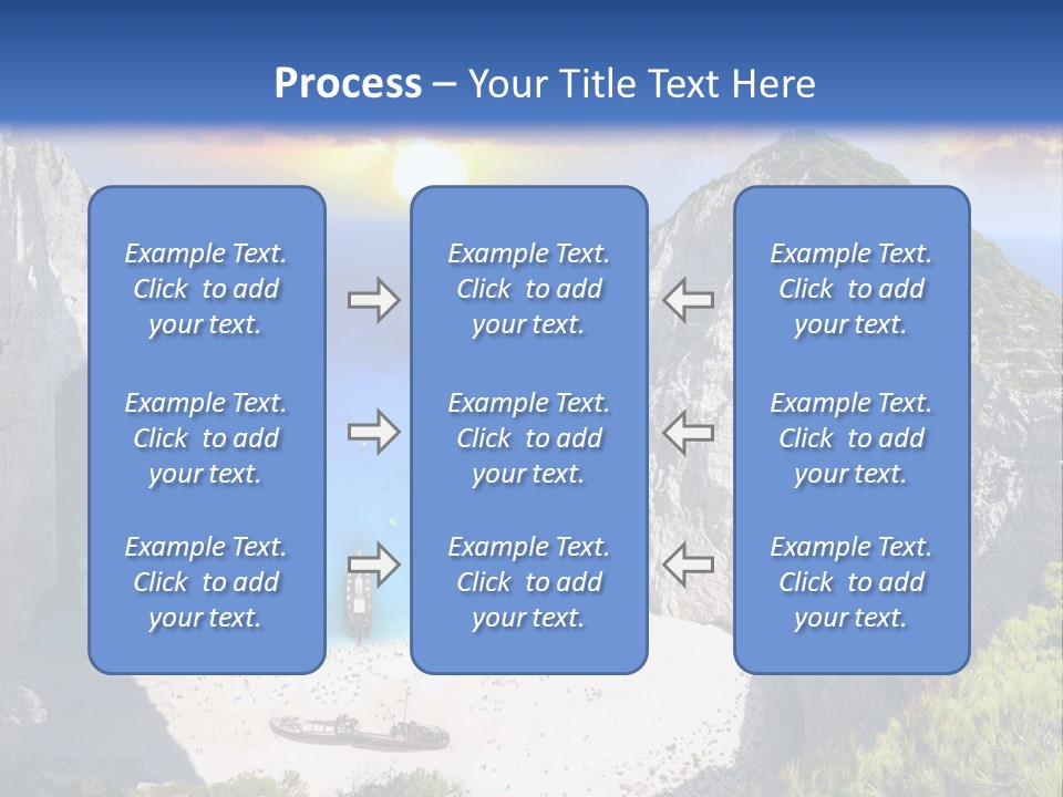 Navagio Zakynthos View PowerPoint Template