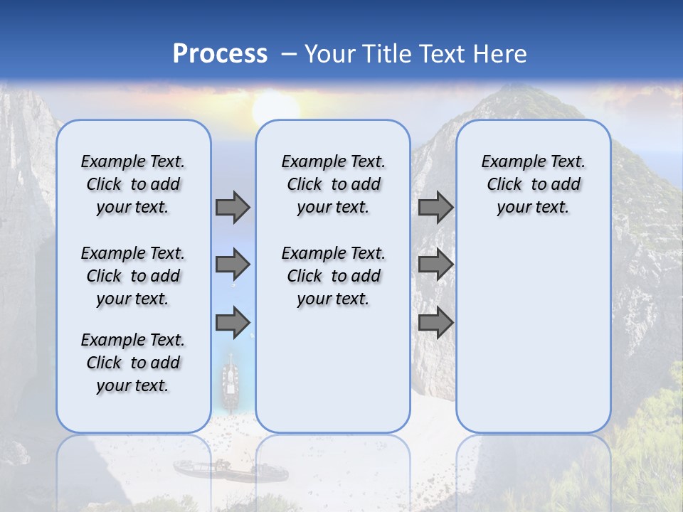 Navagio Zakynthos View PowerPoint Template