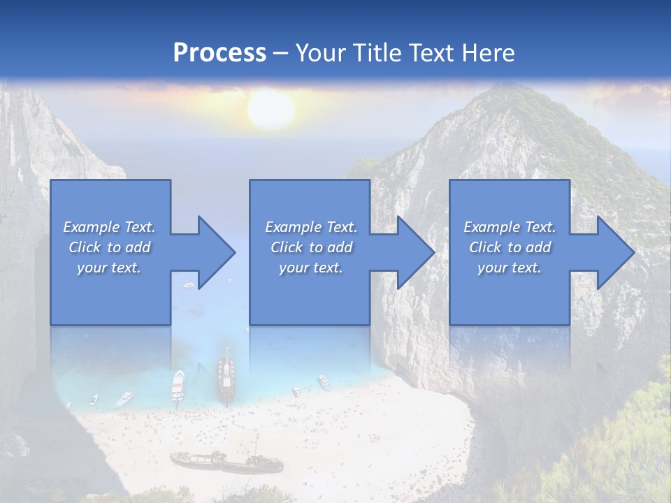 Navagio Zakynthos View PowerPoint Template