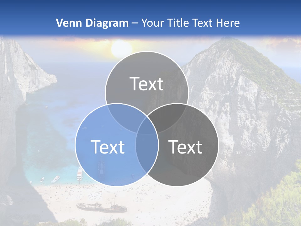 Navagio Zakynthos View PowerPoint Template