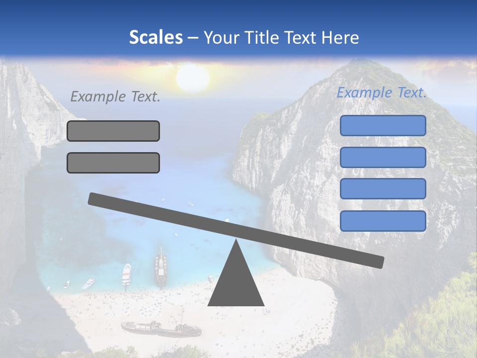 Navagio Zakynthos View PowerPoint Template