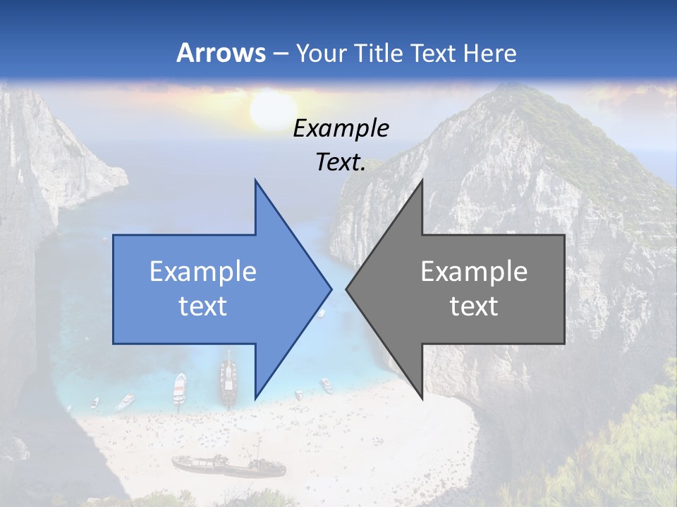 Navagio Zakynthos View PowerPoint Template