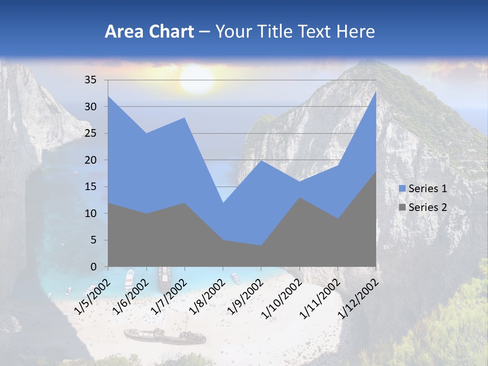 Navagio Zakynthos View PowerPoint Template