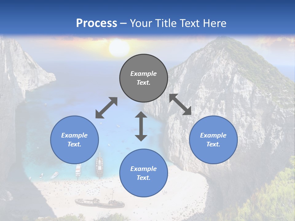 Navagio Zakynthos View PowerPoint Template