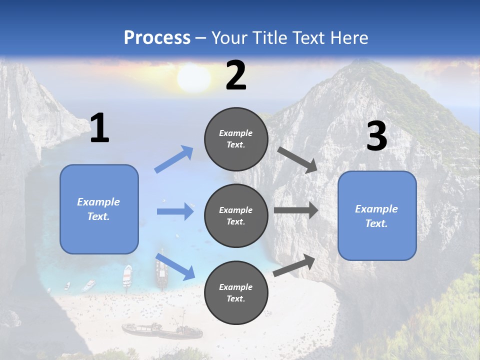 Navagio Zakynthos View PowerPoint Template