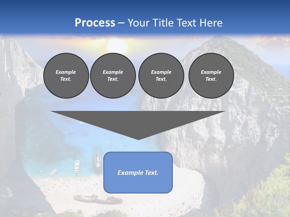 Navagio Zakynthos View PowerPoint Template