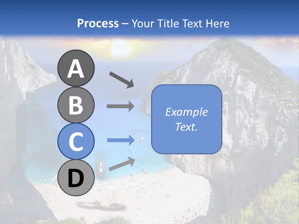 Navagio Zakynthos View PowerPoint Template