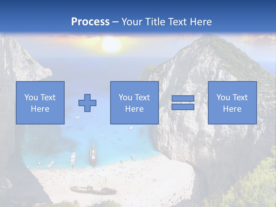 Navagio Zakynthos View PowerPoint Template