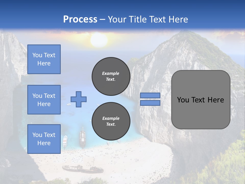 Navagio Zakynthos View PowerPoint Template