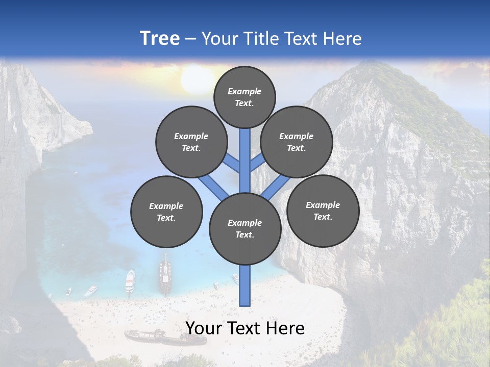 Navagio Zakynthos View PowerPoint Template