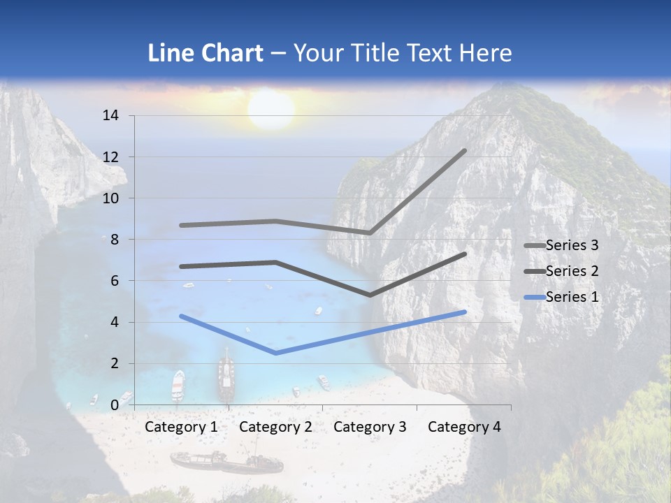 Navagio Zakynthos View PowerPoint Template