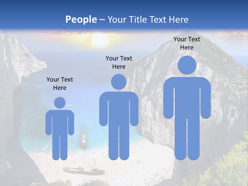 Navagio Zakynthos View PowerPoint Template