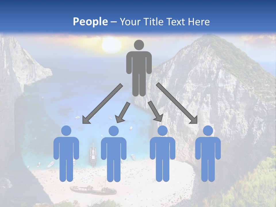 Navagio Zakynthos View PowerPoint Template