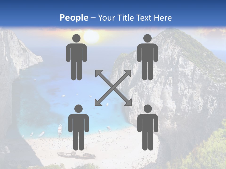 Navagio Zakynthos View PowerPoint Template