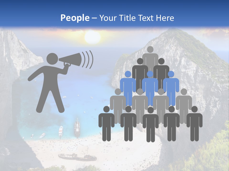 Navagio Zakynthos View PowerPoint Template