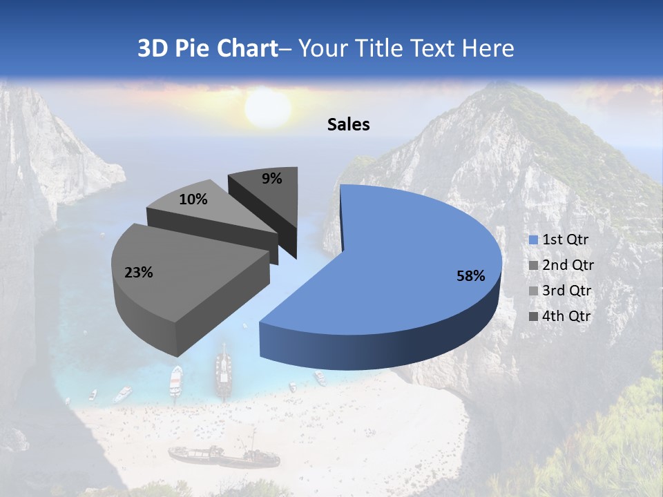Navagio Zakynthos View PowerPoint Template