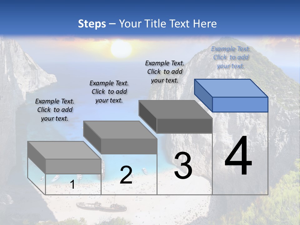 Navagio Zakynthos View PowerPoint Template