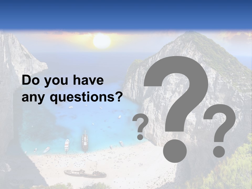 Navagio Zakynthos View PowerPoint Template