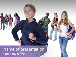 Cute Innocents Pretty PowerPoint Template