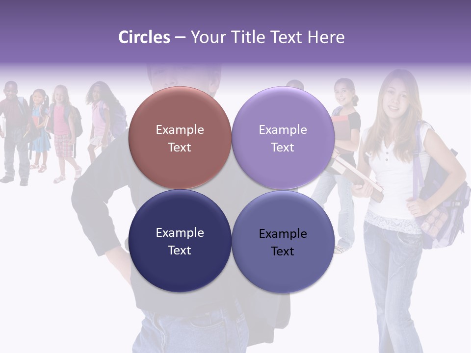 Cute Innocents Pretty PowerPoint Template