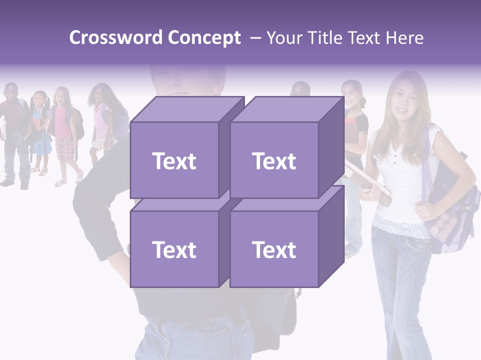 Cute Innocents Pretty PowerPoint Template