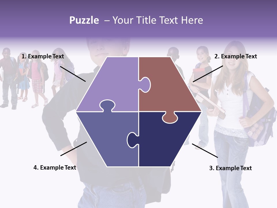 Cute Innocents Pretty PowerPoint Template