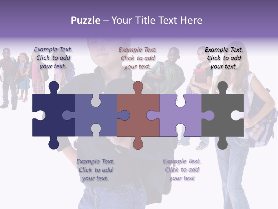 Cute Innocents Pretty PowerPoint Template