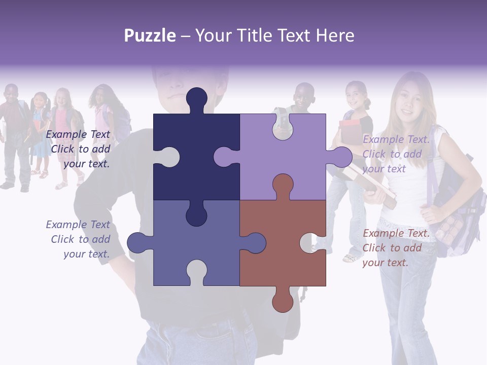 Cute Innocents Pretty PowerPoint Template