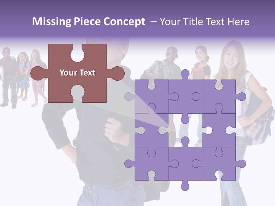 Cute Innocents Pretty PowerPoint Template