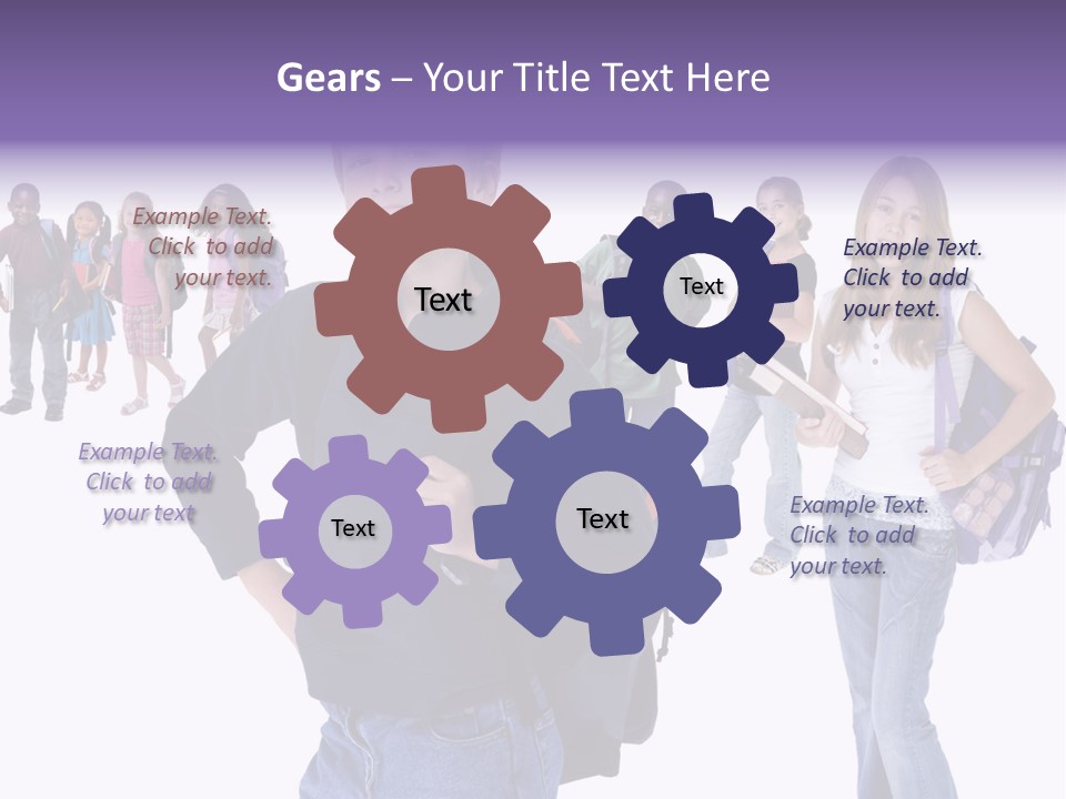 Cute Innocents Pretty PowerPoint Template