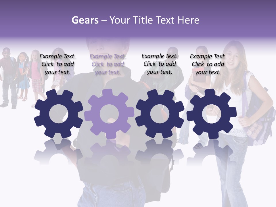 Cute Innocents Pretty PowerPoint Template