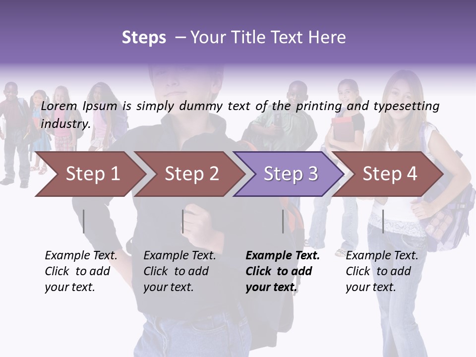 Cute Innocents Pretty PowerPoint Template