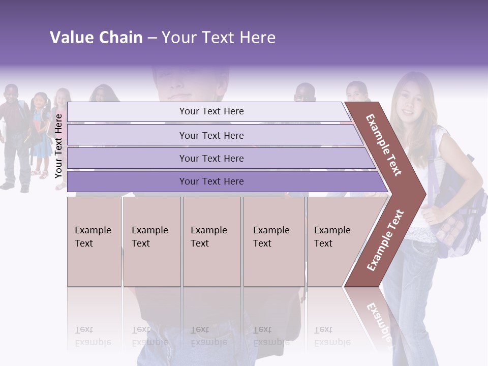 Cute Innocents Pretty PowerPoint Template